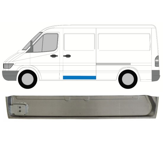 Skjutdörr reparationspanel inre för Mercedes Sprinter 1995-2006 / Vänster 17295