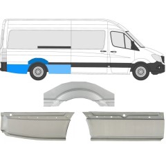 Sidovägg hjulhuskant för Mercedes Sprinter 2006-2018 / Höger / Set 8717