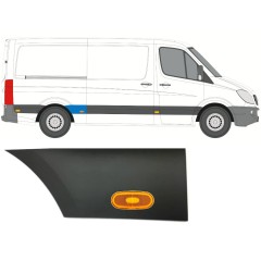 Prydnadslist sidovägg skyddslister med lampa för Mercedes Sprinter 2006-2018 / Höger / Set 10017