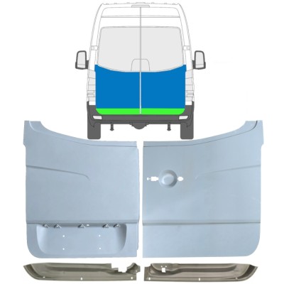 Reparationspanel för bakdörr för Mercedes Sprinter 2006-2018 / Set 10517