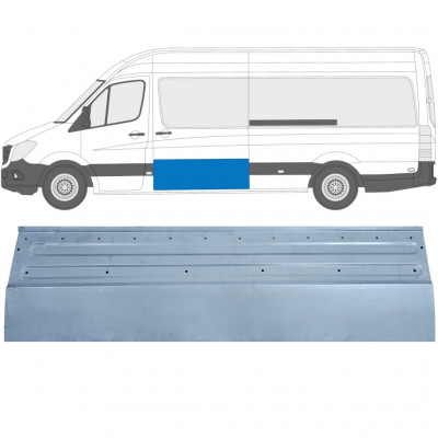 Skjutdörr reparationspanel för Mercedes Sprinter 2006- / Vänster 11958