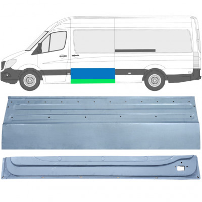 Inre + yttre skjutdörr reparationspanel för Mercedes Sprinter 2006- / Vänster /  11962