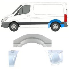 Sidovägg hjulhuskant för Mercedes Sprinter 2006-2018 / Vänster / Set 11313