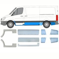 Reparationspanel set för Mercedes Sprinter 2006-2018 / Vänster+Höger / 10258