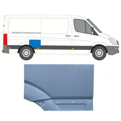 Sidovägg hjulhuskant för Mercedes Sprinter 2006- / Höger 11271