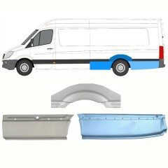 Sidovägg hjulhuskant för Mercedes Sprinter 2006-2018 / Vänster / Set 8720