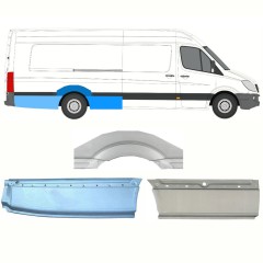 Sidovägg hjulhuskant för Mercedes Sprinter 2006-2018 / Höger / Set 8719
