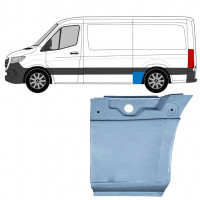 Sidovägg hjulhuskant för Mercedes Sprinter 2018- / SWB / MWB / Standard / Vänster 8190