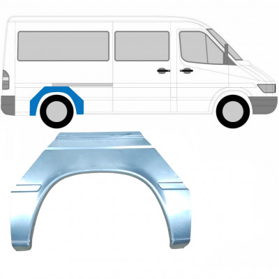 MERCEDES SPRINTER 1995-2006 REPARATION AV BAKSKÄRM / HÖGER = VÄNSTER