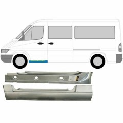 Inre + yttre fram tröskel reparationspanel för Mercedes Sprinter 1995-2006 / Vänster / Set 9573