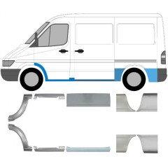 Reparationspanel set för Mercedes Sprinter 1995-2006 / Vänster+Höger / 6748