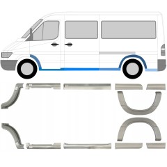 Reparationspanel set för Mercedes Sprinter 1995-2006 / Vänster+Höger / 6756