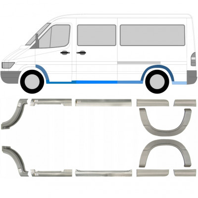 Reparationspanel set för Mercedes Sprinter 1995- / MWB / Vänster+Höger /  6756