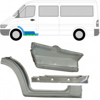 Inre tröskel + fram skärm + fram steg reparationspanel för Mercedes Sprinter 1995-2006 / Vänster / Set 10522