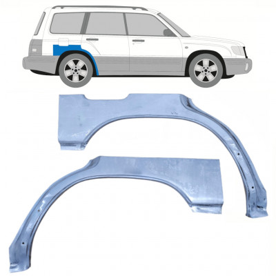 Sidovägg hjulhuskant för Subaru Forester 1997-2002 / Vänster+Höger / Set 10111