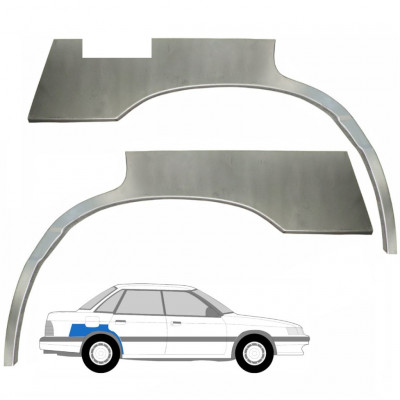 Sidovägg hjulhuskant för Subaru Legacy 1989-1994 / Vänster+Höger / Set 9185