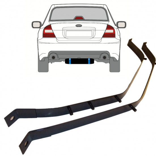 Hållarsats bränsletank för Subaru Legacy 2003-2009 9381