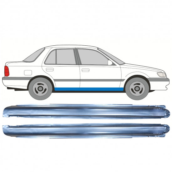 Tröskelplåt reparationspanel för Nissan Sunny N14 1991-1994 / Vänster+Höger / Set 11057