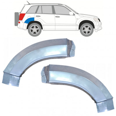 Bak sektionens reparationspanel för bak stänkskärm för Suzuki Grand Vitara 2005-2012 / Vänster+Höger / Set 9888