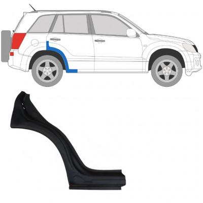 Sidovägg hjulhuskant för Suzuki Grand Vitara 2005-2012 / Höger 7020