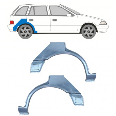 Sidovägg hjulhuskant för Suzuki Swift 1988-2004 / Vänster / Höger / Vänster / Höger 12766