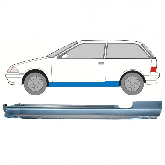 Tröskelplåt reparationspanel för Suzuki Swift 1988-2004 / Vänster 8155