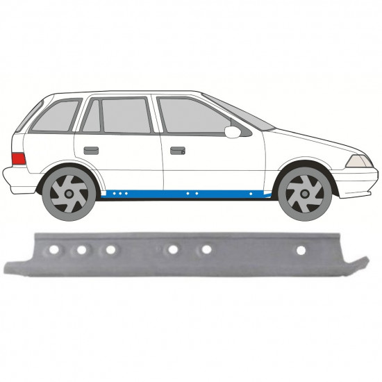 SUZUKI SWIFT 1988-2004 5 DÖRRAR INRE TRÖSKELPLÅT / HÖGER