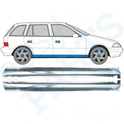 Tröskelplåt reparationspanel för Suzuki Swift 1988-2004 / Vänster+Höger / Set 10046