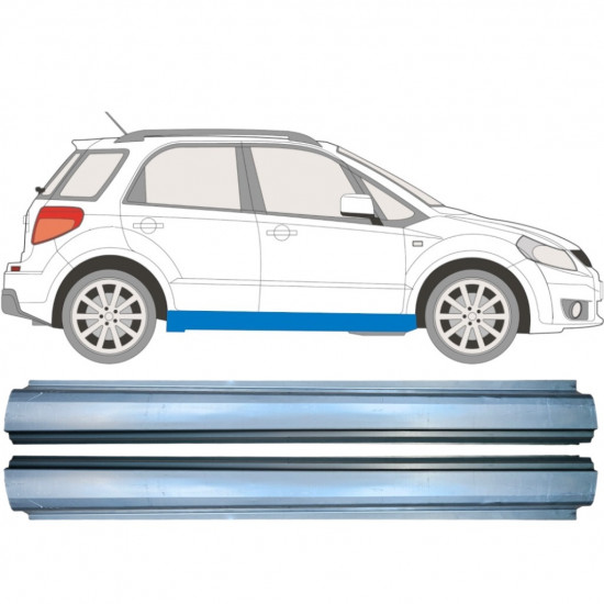 Tröskelplåt reparationspanel för Fiat Sedici Suzuki Sx4 2006-2014 / Vänster+Höger / Set 10511