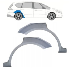 Sidovägg hjulhuskant för Ford S-MAX 2006-2015 / Vänster+Höger / Set 15174