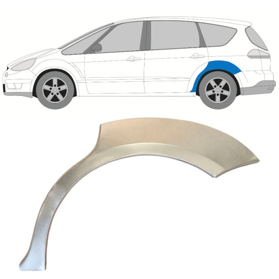 Sidovägg hjulhuskant för Ford S-MAX 2006-2015 / Vänster 14765 Sidovägg hjulhuskant för Ford S-MAX 2006-2015 / Vänster 14765