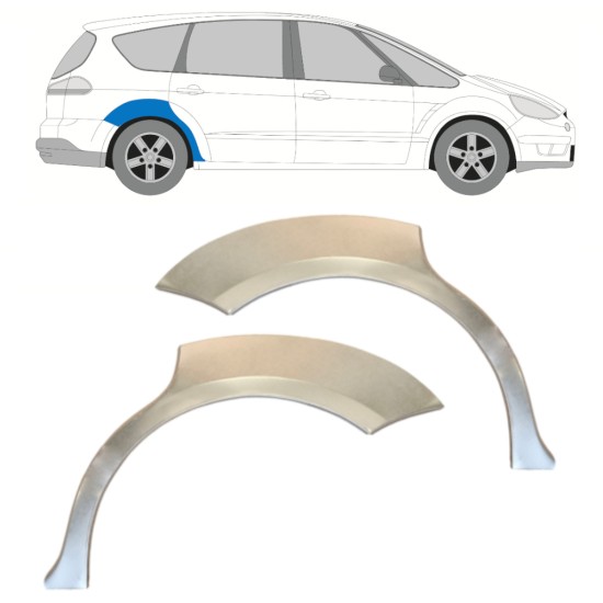 Sidovägg hjulhuskant för Ford S-MAX 2006-2015 / Vänster+Höger / Set 14766 Sidovägg hjulhuskant för Ford S-MAX 2006-2015 / Vänster+Höger / Set 14766