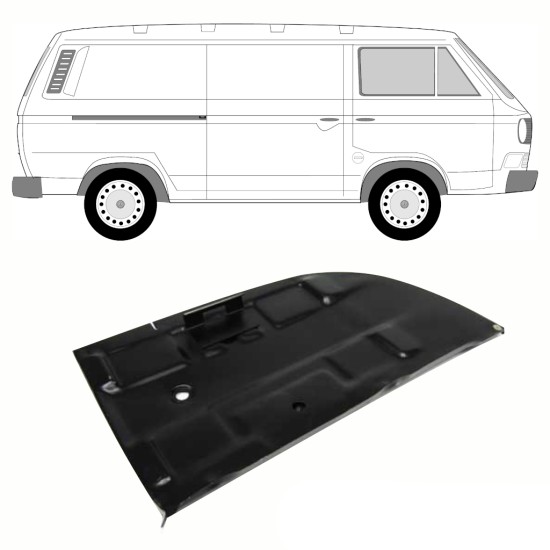 Reparationspanel för batterifäste för Volkswagen Transporter T3 1979-1992 10808