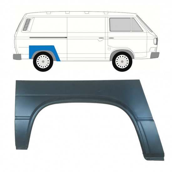 Sidovägg hjulhuskant för VW Transporter T3 1979-1992 / Höger 8166