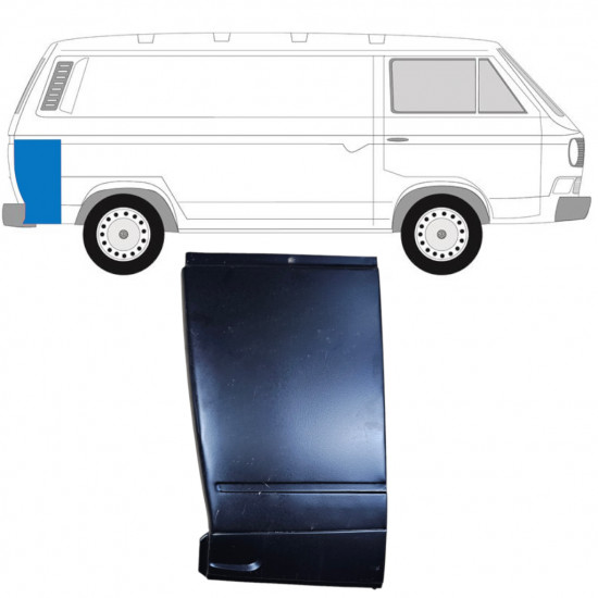 Bak hörn reparationspanel för VW Transporter T3 1979-1992 / Höger 11628