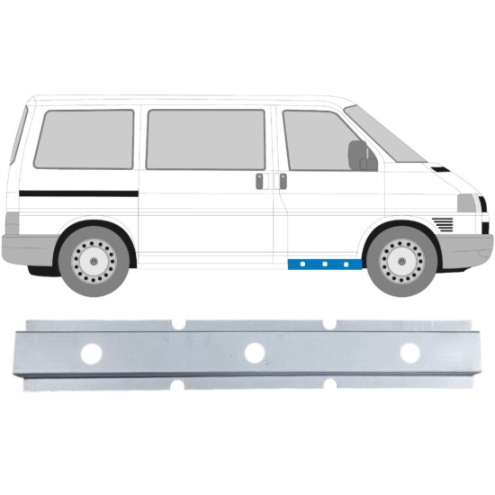 Inre reparationspanel för fram dörrtröskel för Volkswagen Transporter T4 1990-2003 / Vänster = Höger (symmetrisk) 17273