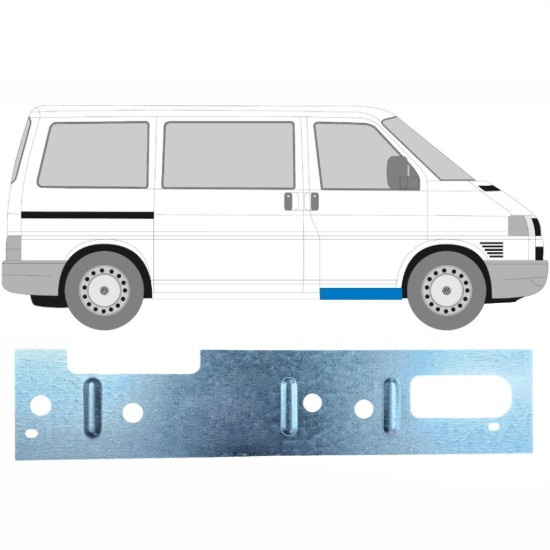 Inre reparationspanel för fram dörrtröskel för Volkswagen Transporter T4 1990-2003 / Vänster = Höger (symmetrisk) 17274