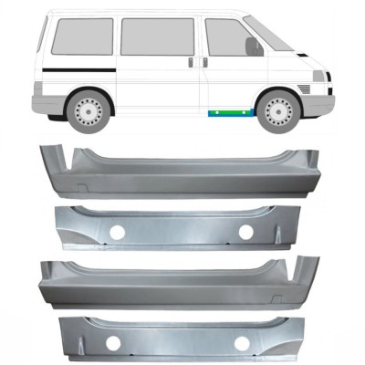 Inre + yttre fram tröskel reparationspanel för Volkswagen Transporter T4 1990-2003 / Set 9907