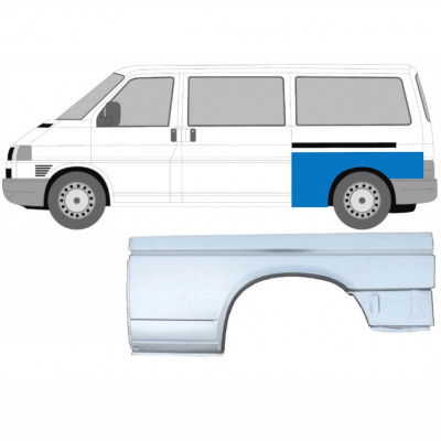 Sidovägg hjulhuskant för VW Transporter T4 1990-2003 / LWB / Vänster 7149