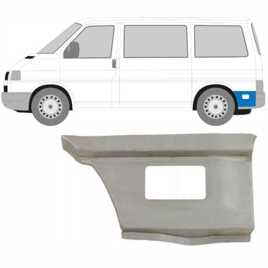 Nedre del av bak skärm bakom hjul för Volkswagen Transporter T4 1990-2003 / Vänster 15997