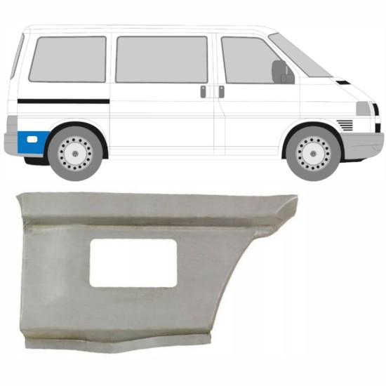 Nedre del av bak skärm bakom hjul för Volkswagen Transporter T4 1990-2003 / Höger 15996