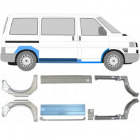 Reparationspanel för tröskel + fram + bak stänkskärm för VW Transporter T4 1990-  / SWB / MWB / Set 5983