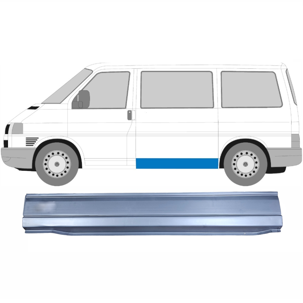 VW T4 1990-2003 LÅG SIDA SÖMMAR REPARATIONSPANEL / VÄNSTER