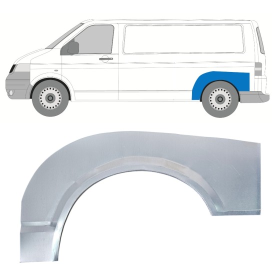 Sidovägg hjulhuskant för Volkswagen Transporter T5 2003-2015 / Vänster 16371