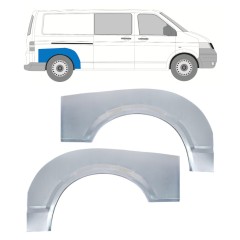 Sidovägg hjulhuskant för Volkswagen Transporter T5 2003-2015 / Vänster+Höger / Set 16372