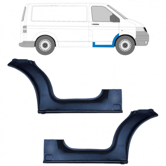 Reparationspanel för dörrtröskel för VW Transporter T5 2003-2015 / Vänster+Höger / Set 9457