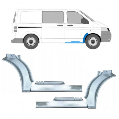 Reparationspanel för tröskel + fram skärm för Volkswagen Transporter T5 2003-2015 / Set 12638