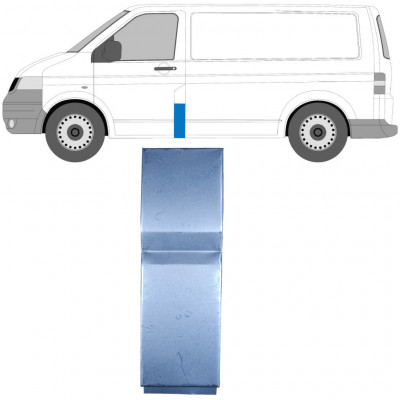 VW TRANSPORTER T5 2003-2015 SLIDE REPARATIONSPANEL / VÄNSTER