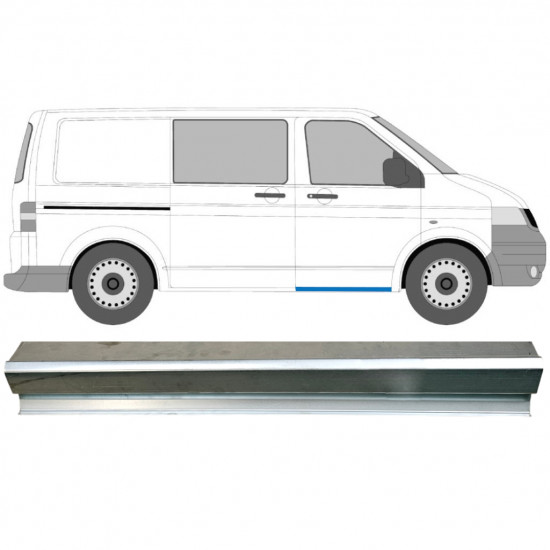 Reparationspanel för dörrtröskel för VW Transporter T5 2003-2015 / Vänster = Höger (symmetrisk) 8929