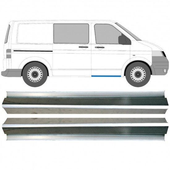 Reparationspanel för dörrtröskel för VW Transporter T5 2003-2015 / Vänster = Höger (symmetrisk) / Set 9695